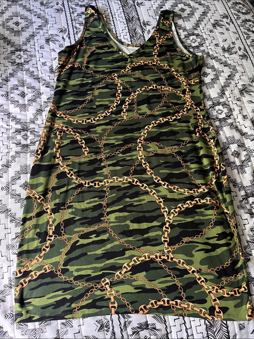 Absolutely It!! Camo and Chains Dress Size 3X